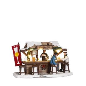 Schnaps market battery operated - l16xb7,5xh9cm - 