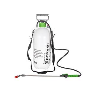 CM Plantenspuit met hoge druk sproeier/vernevelaar - kunststof - 7 liter - 18 x 51  - draagriem -