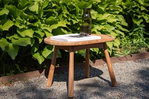 Nohr Ovale Bijzettafel Chemise Teakhout, 60 x 40cm - Naturel - Ovaal