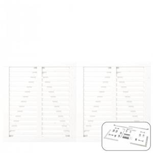 Trendyard Wit Houten Dubbele Tuinpoort Harmoni 200 x 107 CM