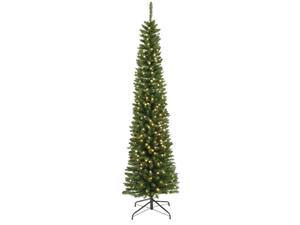Everlands Pencil boom prelit d70h240c groen/wit - 