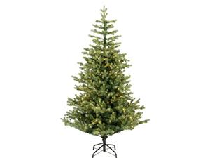 Everlands Geneva fir prelit d136h240 cm groen/wt - 