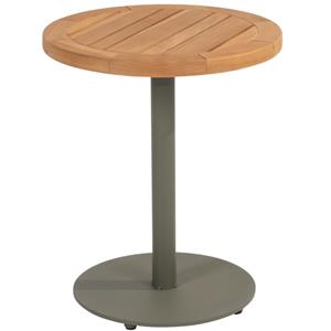 4 Seasons Outdoor Volta bijzettafel met middenpoot 45xH55 cm aluminium olive 