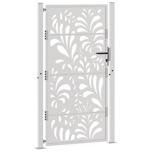vidaXL Poort met golfontwerp 105x180 cm weervast staal