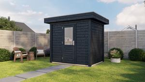 Van Kooten Tuin en Buitenleven Lugarde Select Modern tuinhuis Aalsmeer 250x200cm - Zwarte olie