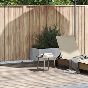vidaXL Tuin salontafel rechthoekig 40x40x37 cm poly rattan beige