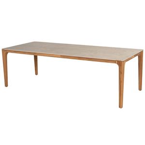 Taste 4SO Liam dining tuintafel 240x100xH75 cm  teak met keramisch blad 
