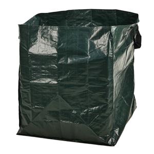 Pro Garden Progarden Tuinafvalzak - opvouwbaar - groot formaat - groen - 390 liter - bladeren opruimen -