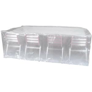 Sunnydays Afdekhoes/beschermhoes voor tuinstoelen en tafel - transparant - 235 x 135 x 70 cm -