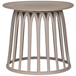 WOOOD Outdoor Bijzettafel Boy 50cm - Taupe - Rond