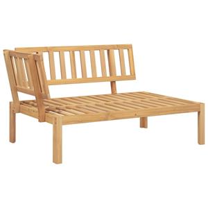 vidaXL 4-delige Loungeset pallet met kussens massief acaciahout
