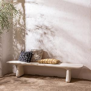 WOOOD Organische Eetkamerbank Loggia 227cm - Naturel