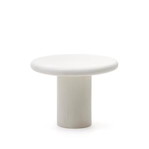 Kave Home Ronde Bistrotafel Addaia Cement, 90cm - Wit