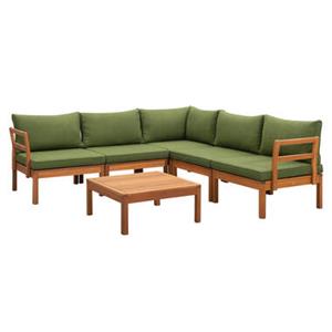 Le Sud modulaire loungeset Orleans V2 - groen - 6-delig
