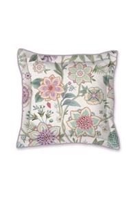 Pip Studio Viva Las Flores Square Cushion White 45x45 cm