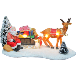 Oosterik home Kerstman Met Slee - 