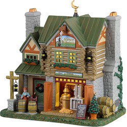 Lemax Spruce Mountain Distillery & M 17x29x23 cm Kersthuisje - 