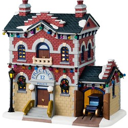 Lemax Precinct 12 Police 16x26x26 cm Kersthuisje - 