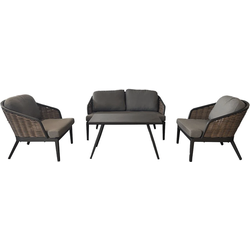 Oosterik home Loungeset hawaii nature grey - 
