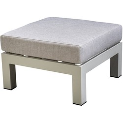 Yoi Midori ottoman aluminium salix/flax beige AW - 