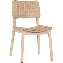 Max luuk Charlotte stoel zonder armleuming aged teak finish/linen - 