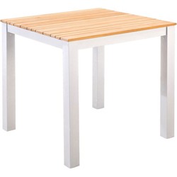 Yoi Arashi dining table 76x76 cm aluminium salix /teak - 