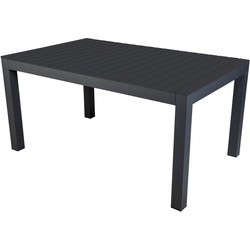 Yoi Midori low dining table 148x90 cm aluminium dark grey - 