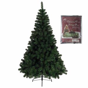 Merkloos Kunst kerstboom/kunstboom groen 150 cm inclusief opbergzak -