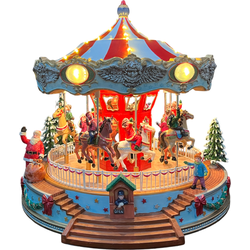 Carrousel Met Kerstman - 