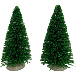 Oosterik home Dennenboompjes Lichtgroen 2 stuks - 