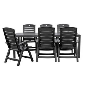 Le Sud Tuinset Savoie Florion - antraciet - 7-delig - 215 cm