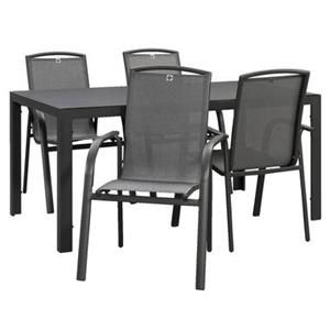 Le Sud Tuinset Savoie Cannes - antraciet - 5-delig - 160 cm