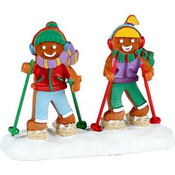 Lemax Snowshoe Walkers 12x4x18 cm Kersthuisje - 