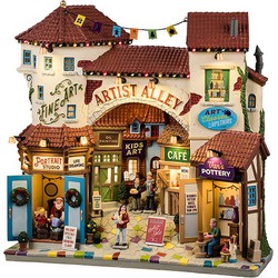 Lemax Artist Alley 15x32x32 cm Kersthuisje - 