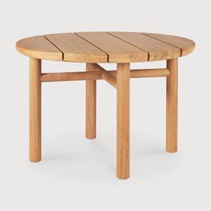 Ethnicraft Ronde OutdoorSalontafel Quatro Teakhout, 68cm - Naturel