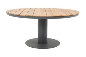 Relax Tuintafel Girona Teak - Dark Grey Ø160 cm