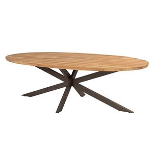 Taste by 4 Seasons Tuintafel Prado Ellips Terre Teak 240 x 115 cm