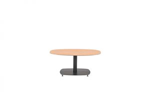 Relax Garden Impressions Salontafel Leon Light Teak Look Carbon Black 100 x 70 x 43 cm