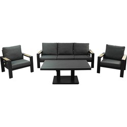 Buitengewoon de boet Benton Sofa Loungeset Antraciet - 