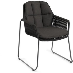 Tierra outdoor Rivera Diningstoel Black - 