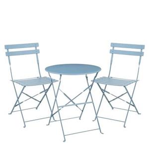 Mica Decorations Laurence Bistroset - Set van 3 - Metaal - Lichtblauw
