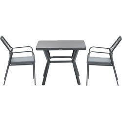 Garden Impressions Ross tuinset 3-delig zwart - Mina tuintafel