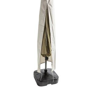 ACAZA Parasol Beschermhoes uit Stevig Polyester met Rits - Licht Grijs