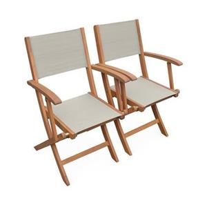 Sweeek  Set van twee houten armstoelen