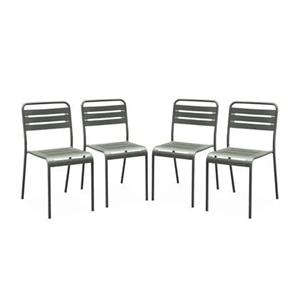 Sweeek  Stalen tuinstoel (set van 4)