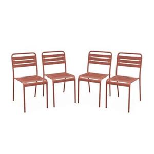 Sweeek  Stalen tuinstoel (set van 4)