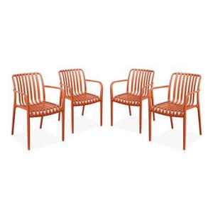 Sweeek  Kunststof tuinstoel (set van 4)