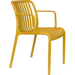 Housecraft Living Mante Tuinstoelen Geel - Set van 4