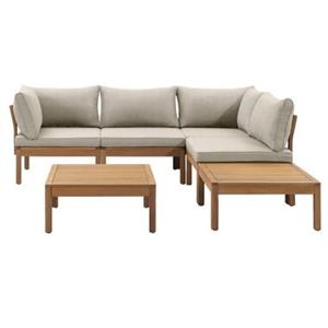 Le Sud modulaire loungeset Orleans V1 - zand - 6-delig