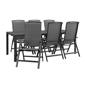 Le Sud Tuinset Savoie Cannes - antraciet - 7-delig - 215 cm